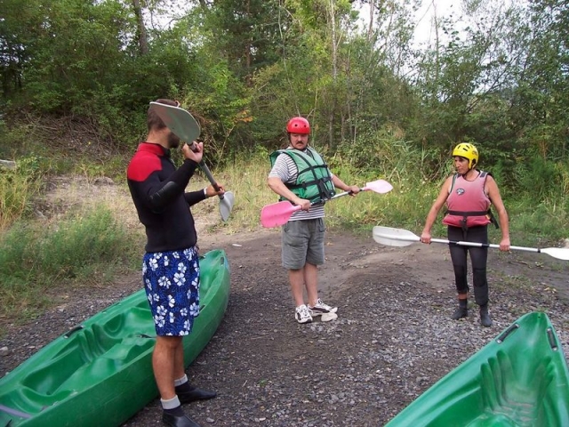 Kayak en el Durance 